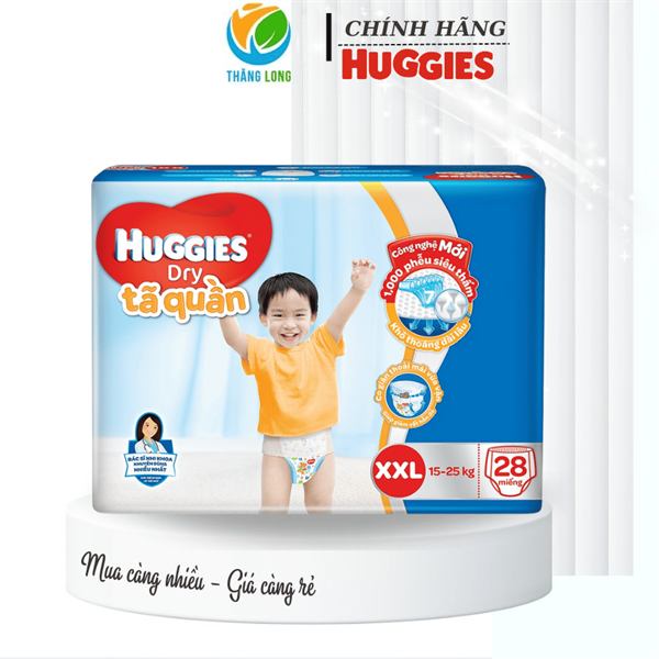 TÃ QUẦN HUGGIES XXL28 Miếng