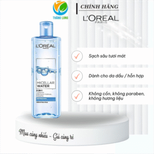 Nước Tẩy Trang L'Oréal Tươi Mát Cho Da Dầu, Hỗn Hợp 400ml (XL)
