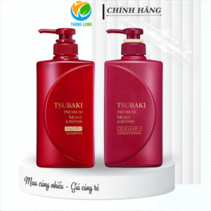 Bộ Gội Xả Tsubaki Dưỡng Tóc Bóng Mượt 490mlx2 (đỏ)