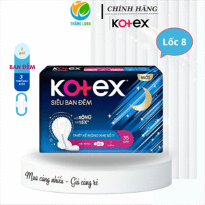 Băng Vệ Sinh KOTEX Ban Đêm Mỏng Cánh 35cm 3 Miếng
