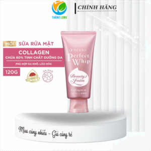 Sữa rửa mặt Senka Perfect Whip Collagen In hồng 120 gam
