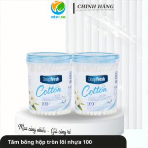 Tăm bông ngoáy taiDeepfresh hũ 100que