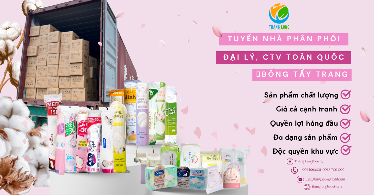 sỉ bông tẩy trang