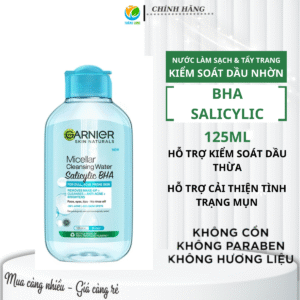 Nước Tẩy Trang Garnier Làm sạch sâu lớp trang điểm 125ml