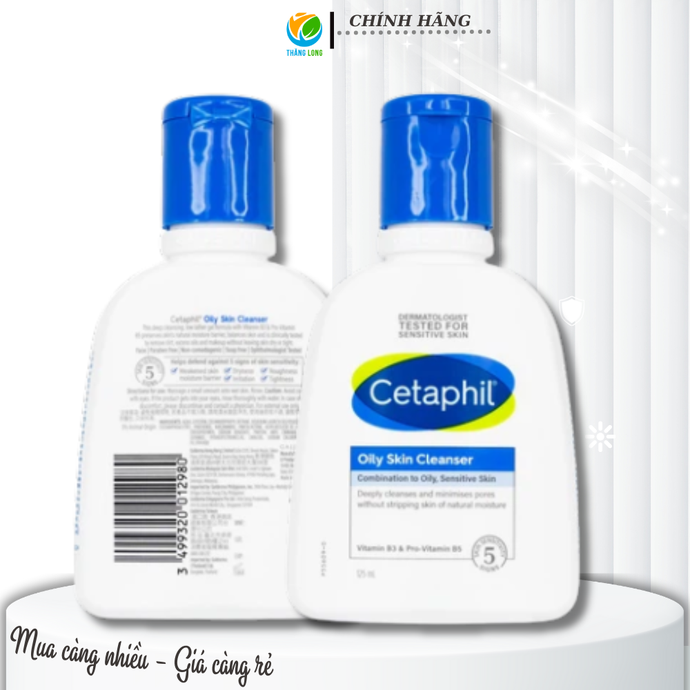Sữa rửa mặt Cetaphil Oily Skin Cleanser Dịu Lành Cho Da Dầu 125ml