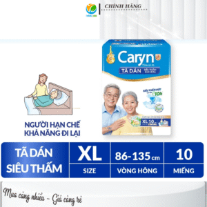 Tã dán người lớn Caryn Siêu Thấm size XL 10 Miếng